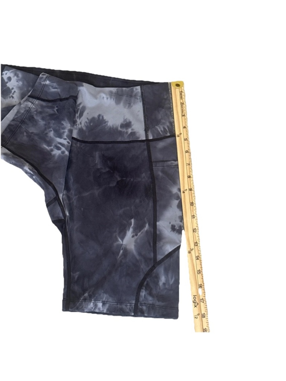 Baleaf Modern City Athletic High Rise Dark Tie-Dye Biker Cycling Shorts SZ L NEW - Picture 10 of 13